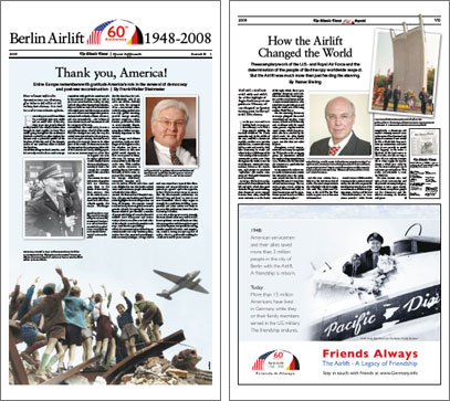 Faksimile der Atlantic Times