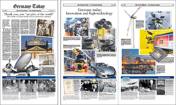 Faksimile der German Times